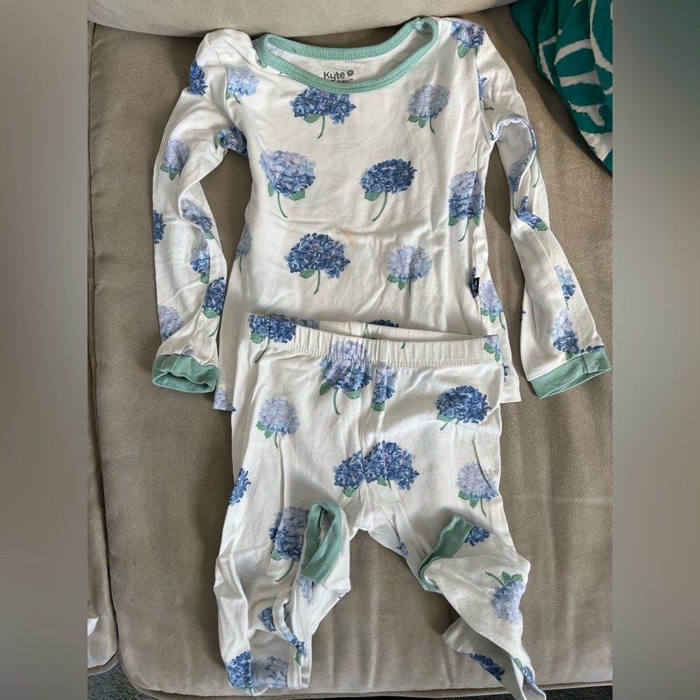Kyte Baby Pajama set hydrangea 18-24 months